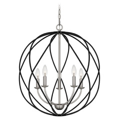 Bryn 24-Inch Pendant in Antique Nickel by Quoizel Lighting