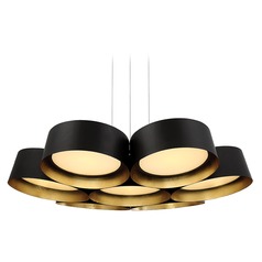 Marimba 34-Inch LED Chandelier in Gold Leaf & Dark Bronze by Modern Forms