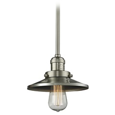 Railroad Brushed Satin Nickel Mini Pendant by Innovations Lighting