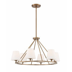 Keenan 31.25-Inch Chandelier in Vibrant Gold by Crystorama Lighting