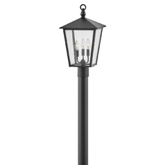 Huntersfield Medium Post Top Lantern in Black by Hinkley Lighting