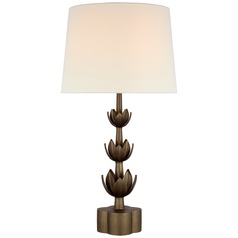 Julie Neill Alberto Triple Table Lamp in Bronze Leaf by Visual Comfort Signature