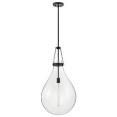 Eloise Large Pendant in Black by Hinkley Lighting