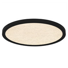 Quoizel Lighting Outskirts Earth Black LED Flushmount Light