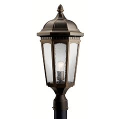 Courtyard 23.75-Inch Post Light in Rubbed Bronze by Kichler Lighting