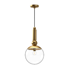 Alora Lighting Delilah Brushed Gold Mini-Pendant Light with Globe Shade