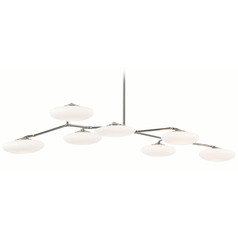Champalimaud Brindille Linear Chandelier in Nickel by VC Signature
