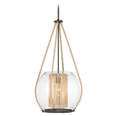 Stutterhein Sand Bronze Pendant by Minka Lavery