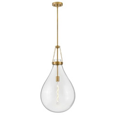 Eloise Large Pendant in Lacquered Brass by Hinkley Lighting