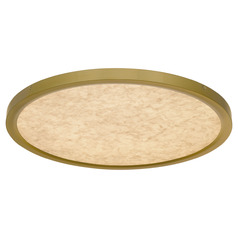 Quoizel Lighting Outskirts Brushed Gold LED Flushmount Light