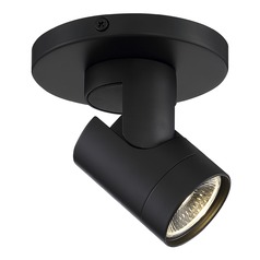 Dimmable 12W LED Wall Mount Black Barrel Monopoint 36-Degree 3000K by Satco Lighting
