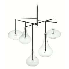 Champalimaud Lomme Chandelier in Gun Metal by Visual Comfort Signature