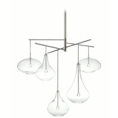 Champalimaud Lomme Chandelier in Nickel by Visual Comfort Signature