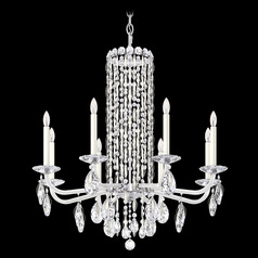 Schonbek Worldwide Lighting Siena White Crystal Chandelier