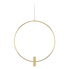 Visual Comfort Modern Collection Layla Natural Brass LED Pendant Light