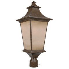 Argent 24.56-Inch Aged Bronze Textured Post Light by Craftmade Lighting