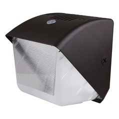 40W LED Bronze CCT Selectable Wall Pack w/Photocell 120-277V by Satco Lighting
