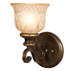 Crystorama Lighting Norwalk Bronze Umber Sconce