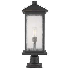 Portland Oil Rubbed Bronze Post Light by Z-Lite