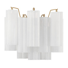 Crystorama Lighting Addis Aged Brass Sconce