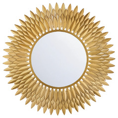 Broche 30-Inch Mirror in Antique Gold by Crystorama Lighting
