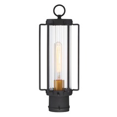 Avonlea Sand Black with Gold Socket Post Light by Minka Lavery
