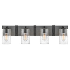Sawyer 4-Light Vanity Light in Aged Zinc & Black by Hinkley Lighting