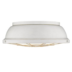Bartlett French White Flush Mount by Golden Lighting