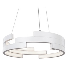Modern White LED Pendant 3000K 3260LM by Kuzco Lighting