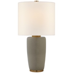 Barbara Barry Chado Table Lamp in Shellish Gray by Visual Comfort Signature