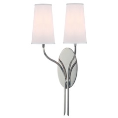Rutland 2-Light Sconce in Polished Nickel by Hudson Valley Lighting
