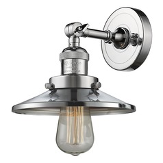Railroad Polished Chrome Sconce by Innovations Lighting