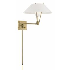 Cody Swing Arm Sconce in Antique Brass