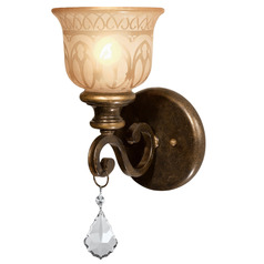 Crystorama Lighting Norwalk Bronze Umber Sconce
