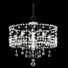 Schonbek Worldwide Lighting Bella Rose Ferro Black Crystal Chandelier
