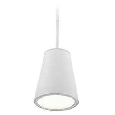 Hartford White LED Outdoor Hanging Light by Kuzco Lighting