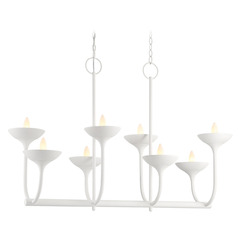 Ryton Plaster White Linear Chandelier by Minka Lavery