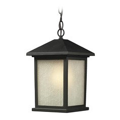 Holbrook Black Outdoor Hanging Light by Z-Lite