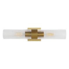 Chapman & Meyers 20-Inch Geneva Burnished Brass Linear Sconce by Visual Comfort Studio