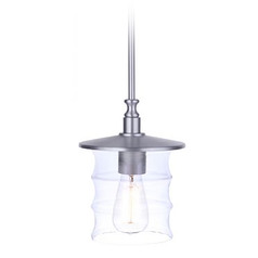 Canon Satin Aluminum Outdoor Hanging Light by Craftmade Lighting