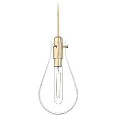 Hunter Fan Company Lundin Alturas Gold Mini-Pendant Light with Teardrop Shade