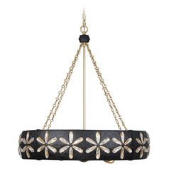 Savoy House Lighting Breegan Jane Venice Metropolis Black and Gold Chandelier