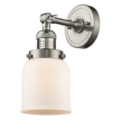 Small Bell Brushed Satin Nickel Sconce by Innovations Lighting