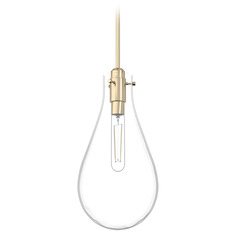 Hunter Fan Company Lundin Alturas Gold Mini-Pendant Light with Teardrop Shade