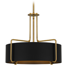 Hanley 20-Inch Pendant in Aged Brass by Quoizel Lighting