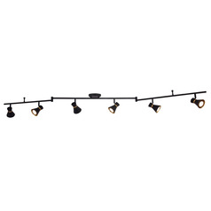 Vaxcel Lighting Alto Matte Black & Satin Brass LED Directional Spot Light