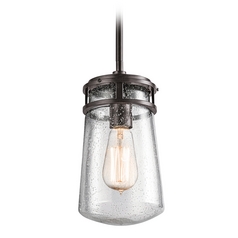 Seeded Glass Outdoor Hanging Light Bronze by Kichler Lighting