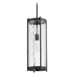 Noir Pendant with Cylindrical Shade by Quorum Lighting