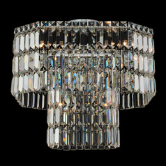 Allegri Crystal Livelli Polished Chrome Semi-Flushmount Light