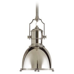 E.F. Chapman Country Industrial Pendant in Nickel by Visual Comfort Signature